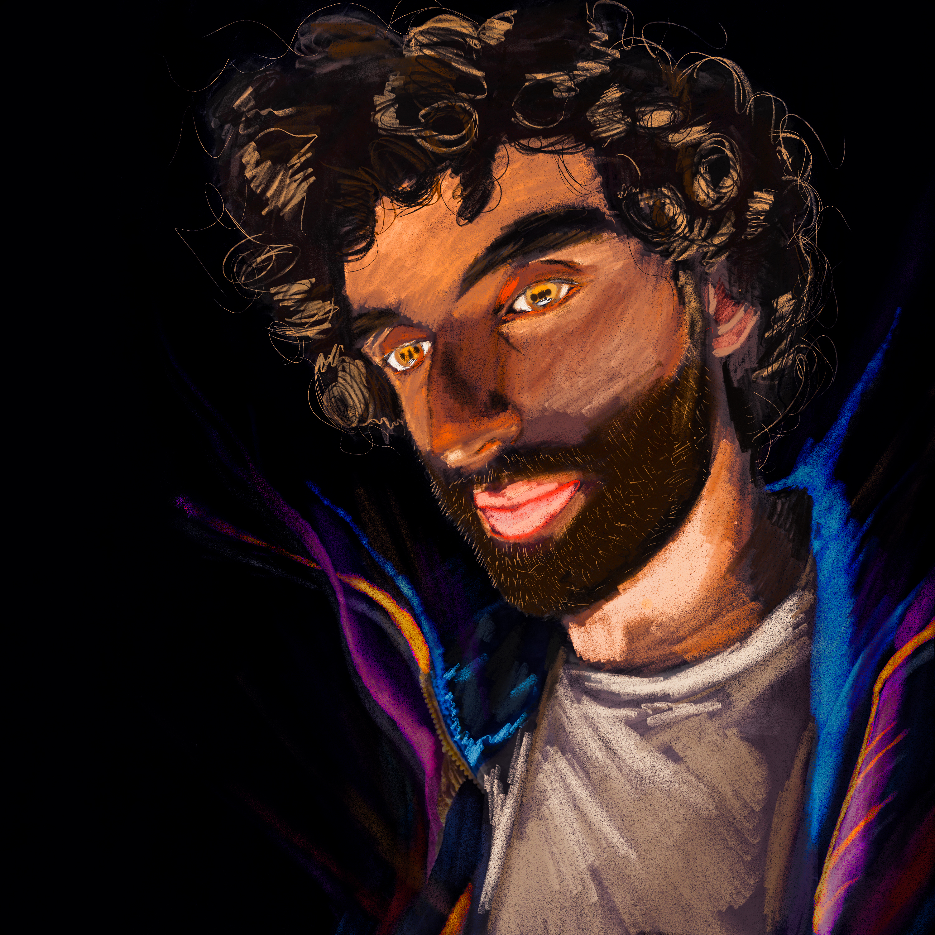 Colorful Ben Levin portrait